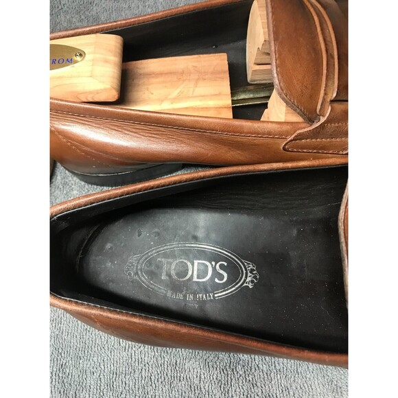 Brown Buckle Loafers - Tod's - Made in Italy 10 1/2 - Good Condition $500 New - Picture 4 of 5
